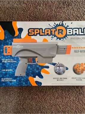Splat-R-Ball Kids Water Ball Blaster - Gray & Orange